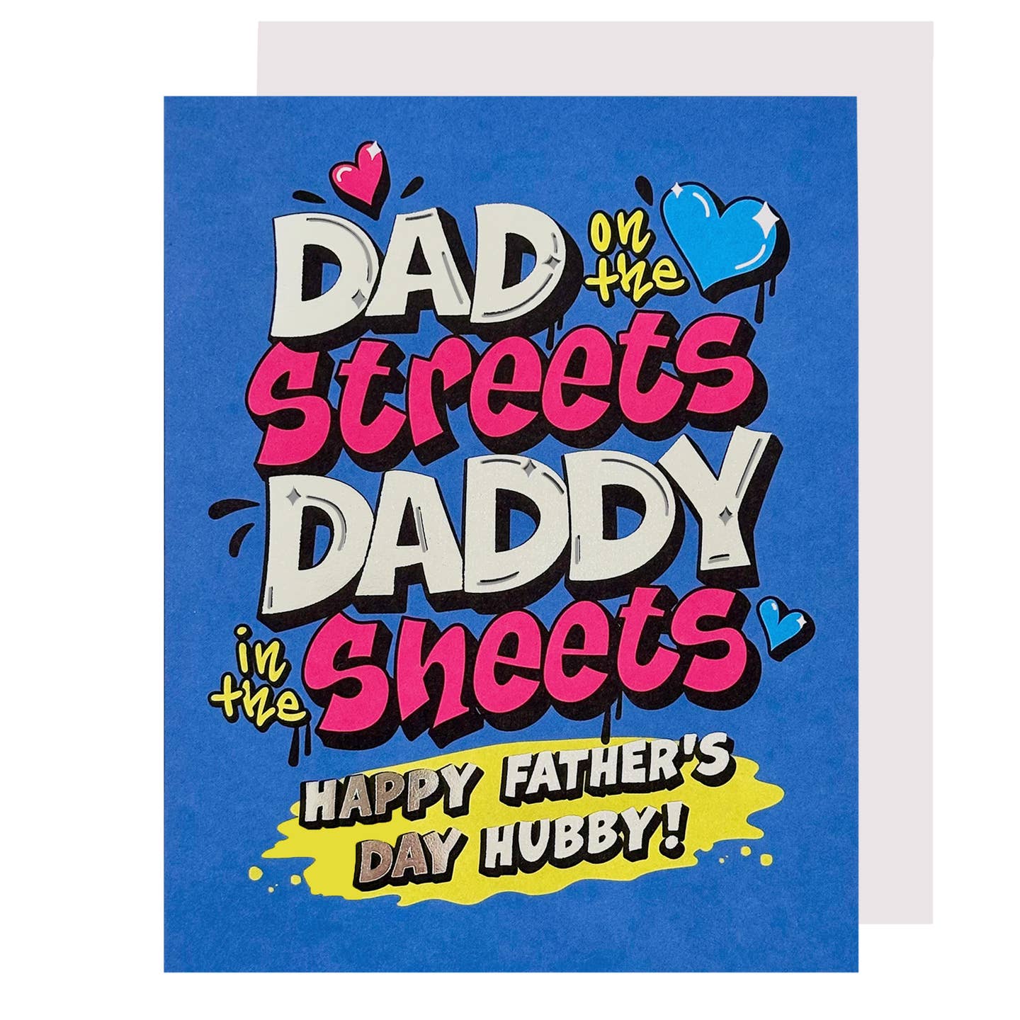 Hubby Street Art Fathers Day Card