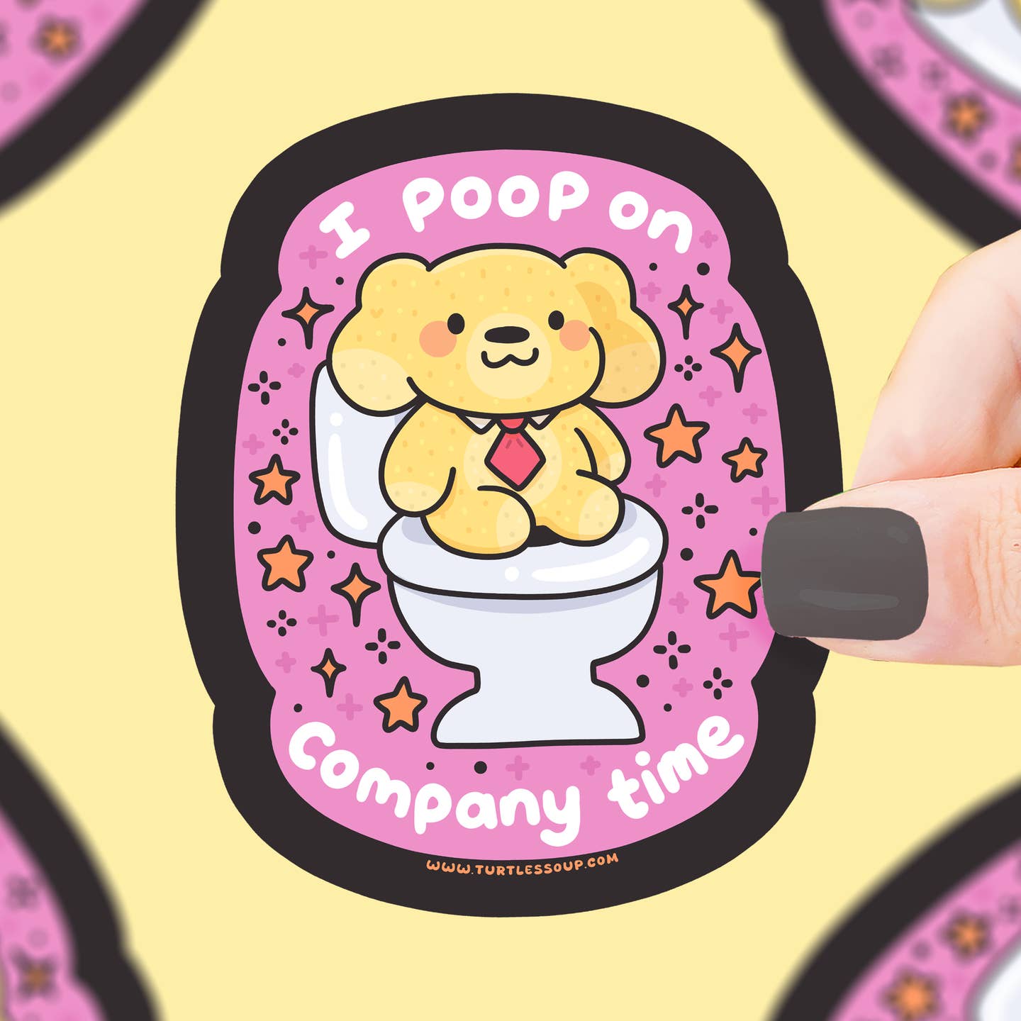 Poop On Company Time Sticker
