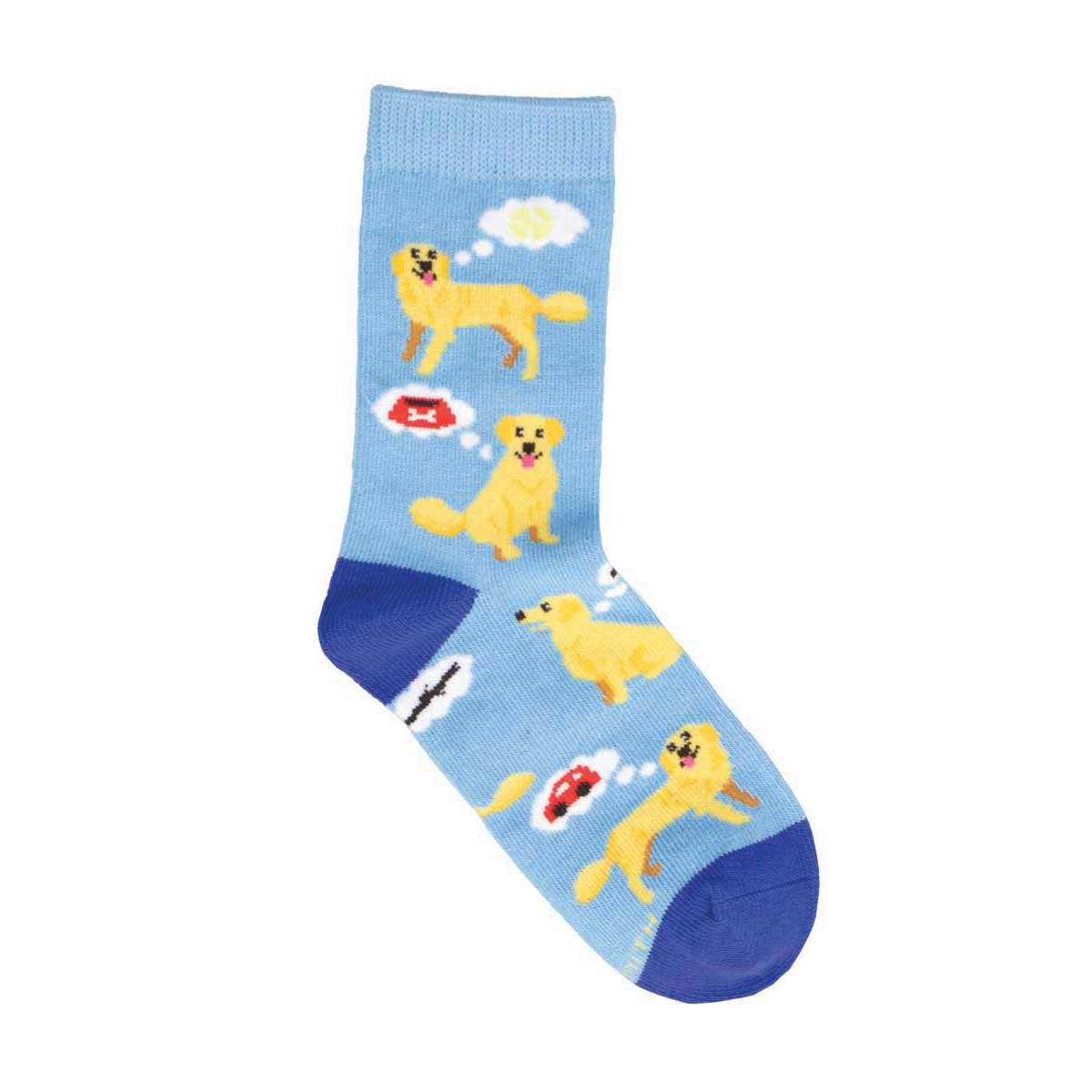 Doggy Thoughts Goldens Youth Socks