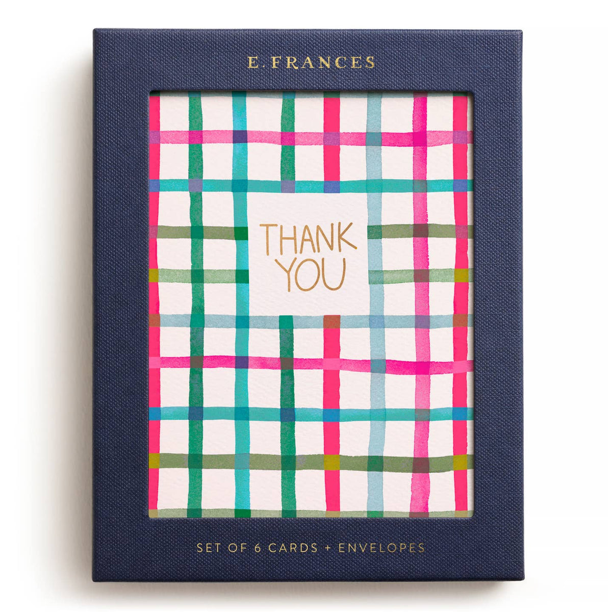Happy Plaid Thank You Card