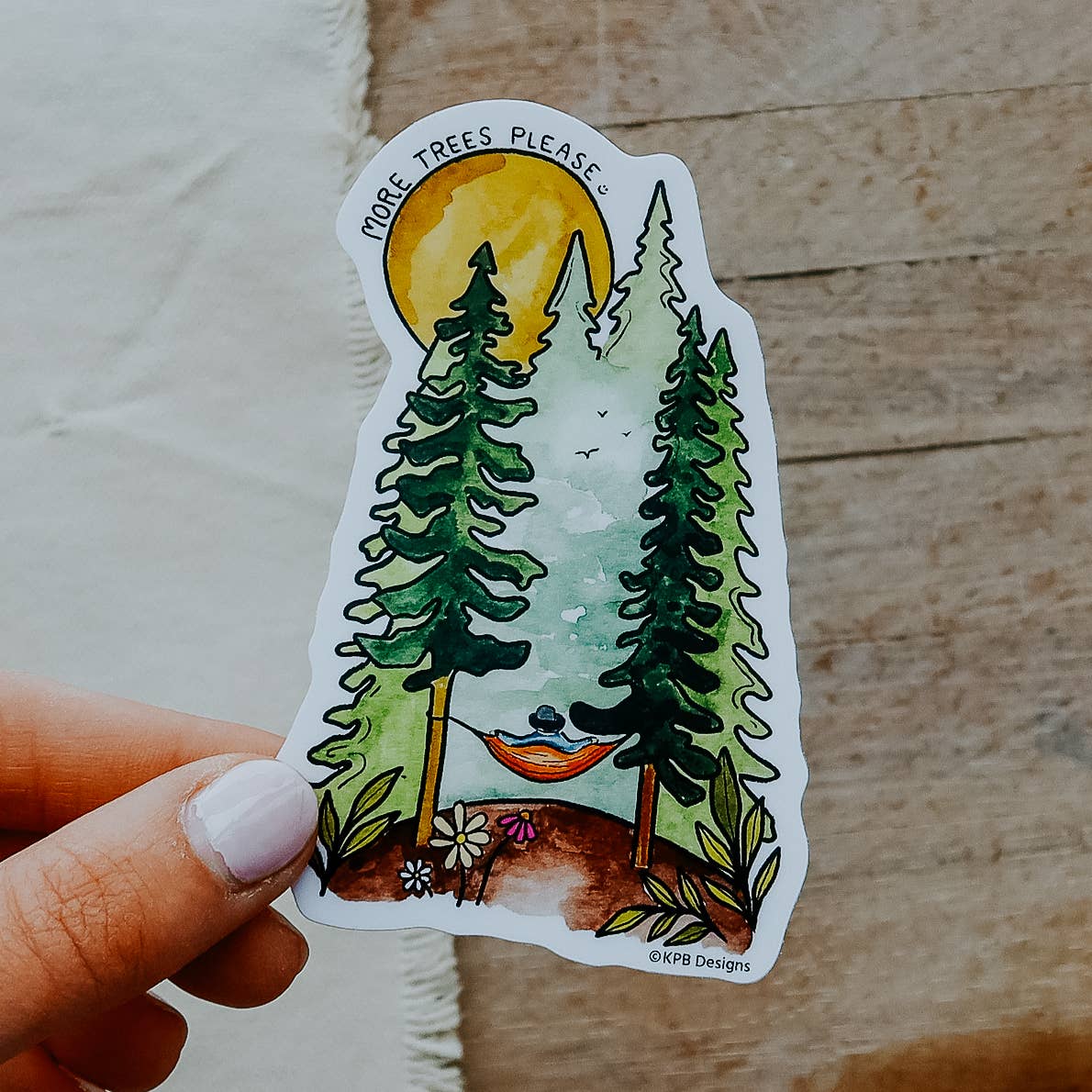 More Trees Please Sticker