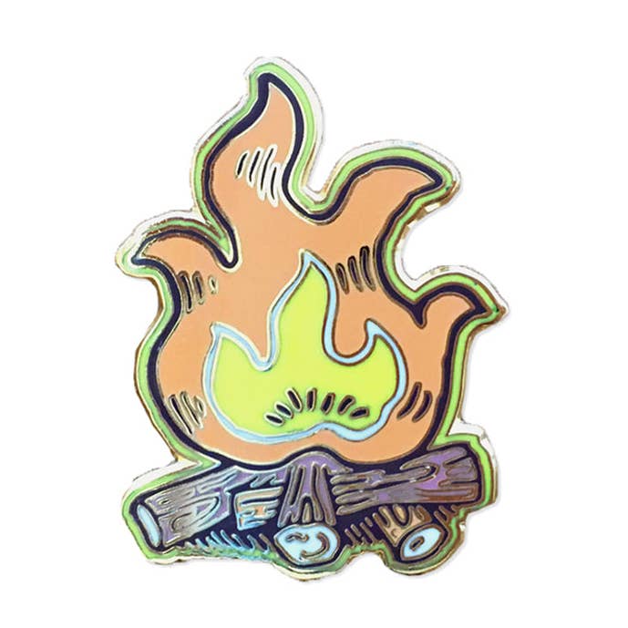 Campfire Enamel Pin