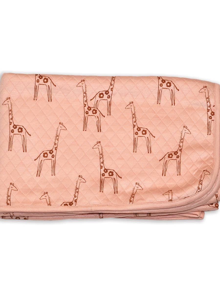 Giraffes Quilted Blanket