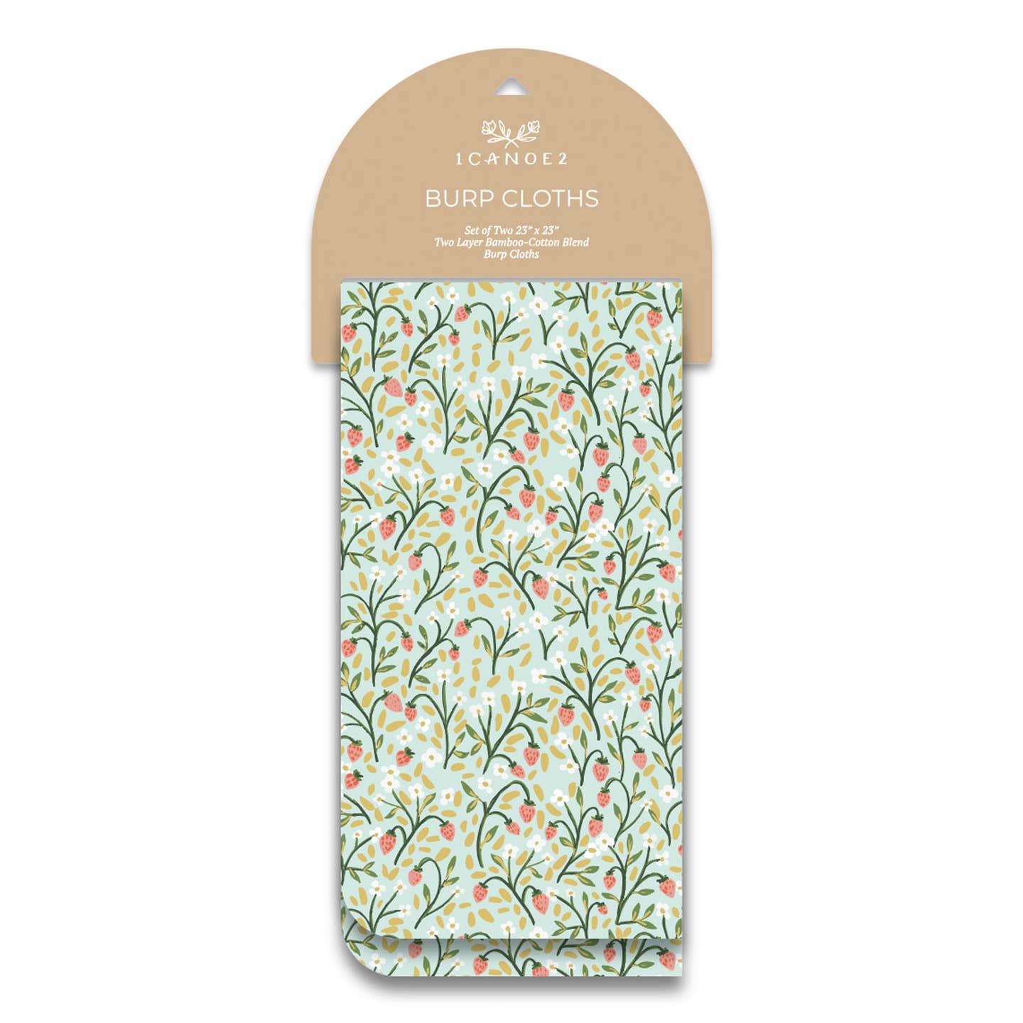 Strawberry Meadow Burp Cloths