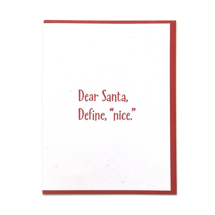 Define Nice Santa Card