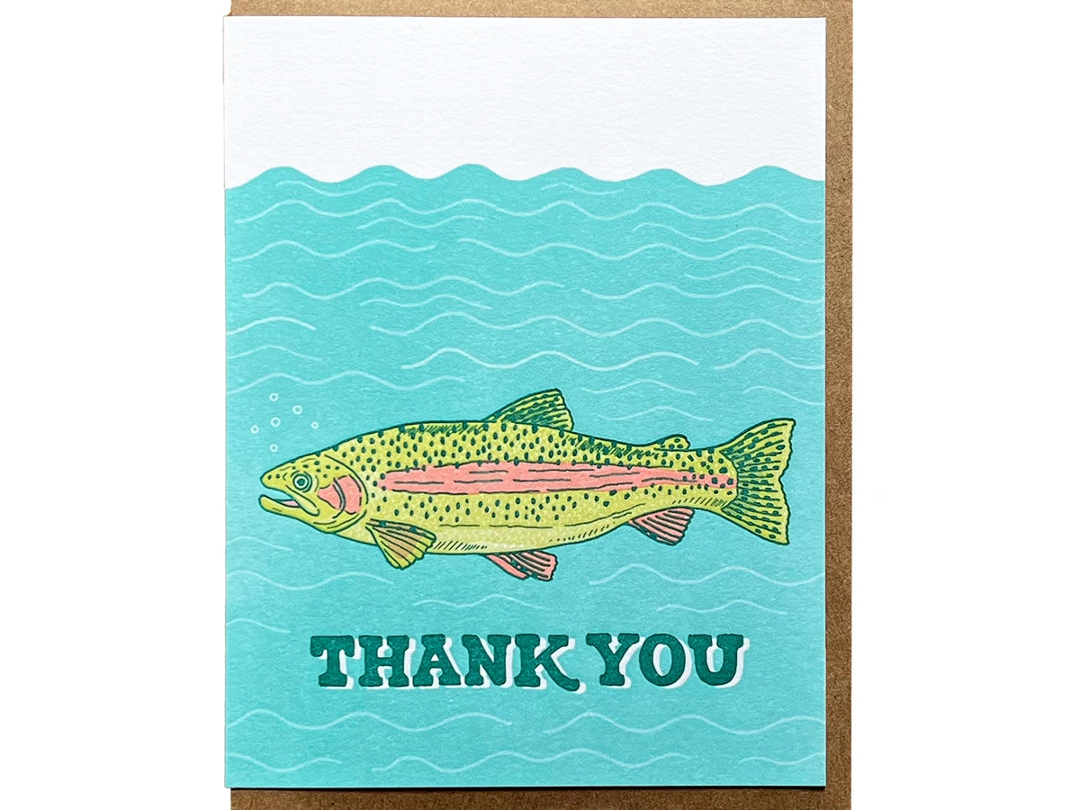 Trout Fish Thank You Card