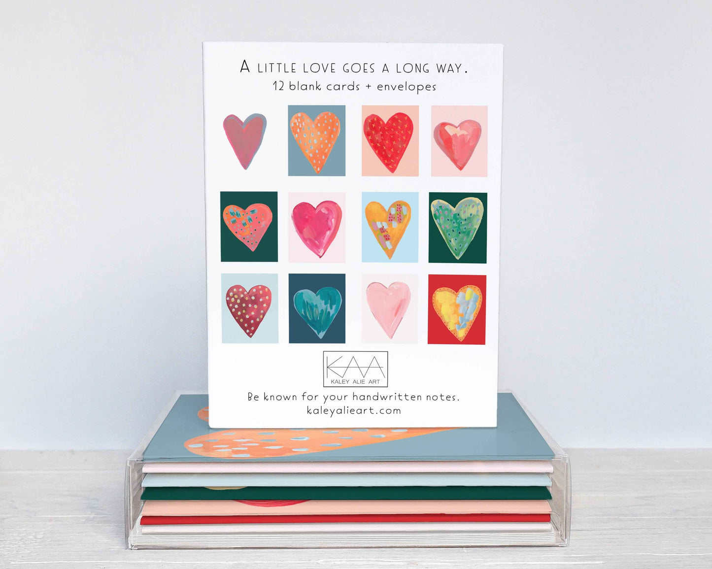 A Little Love Goes A Long Way Card Box of 12