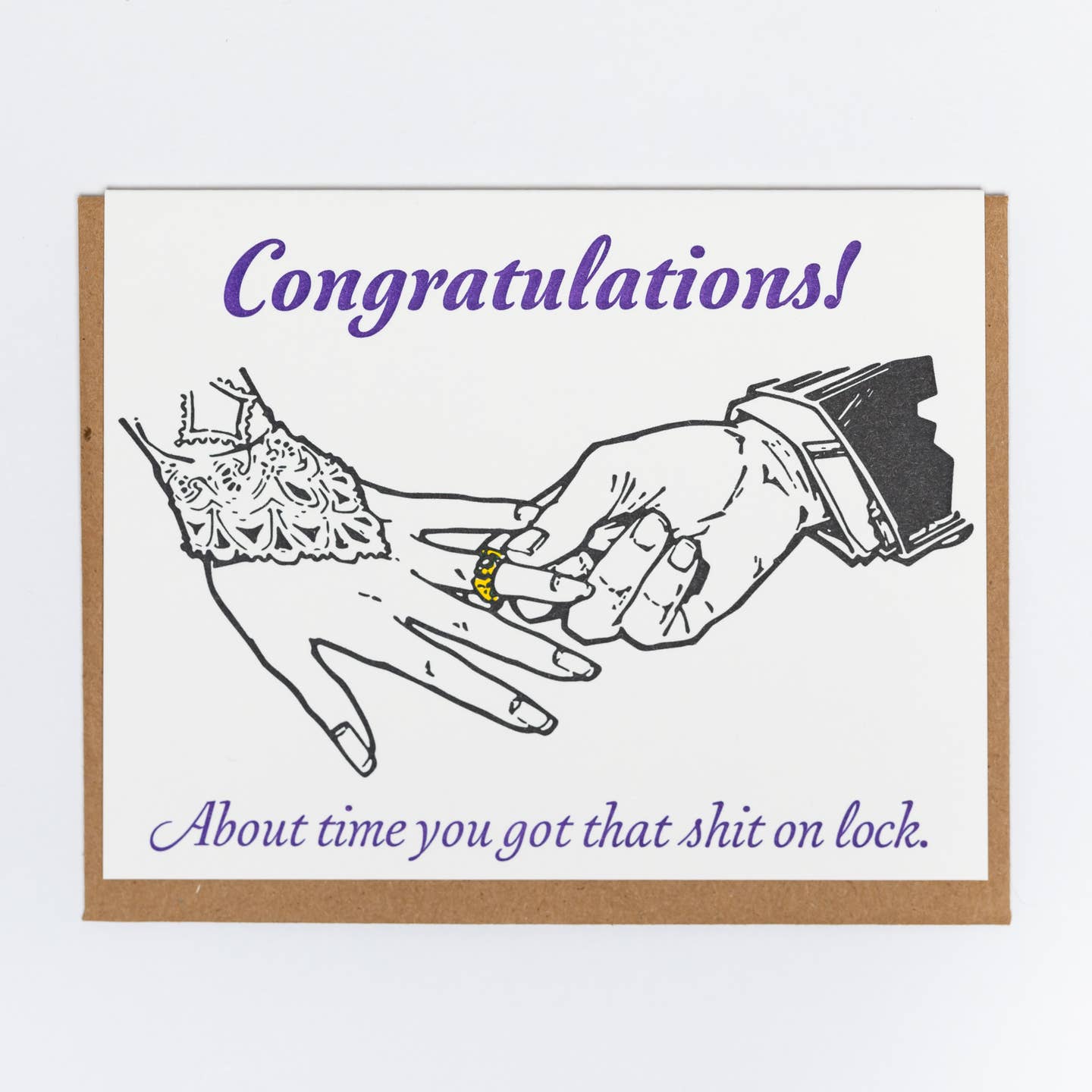 Congratulations On Lock Card