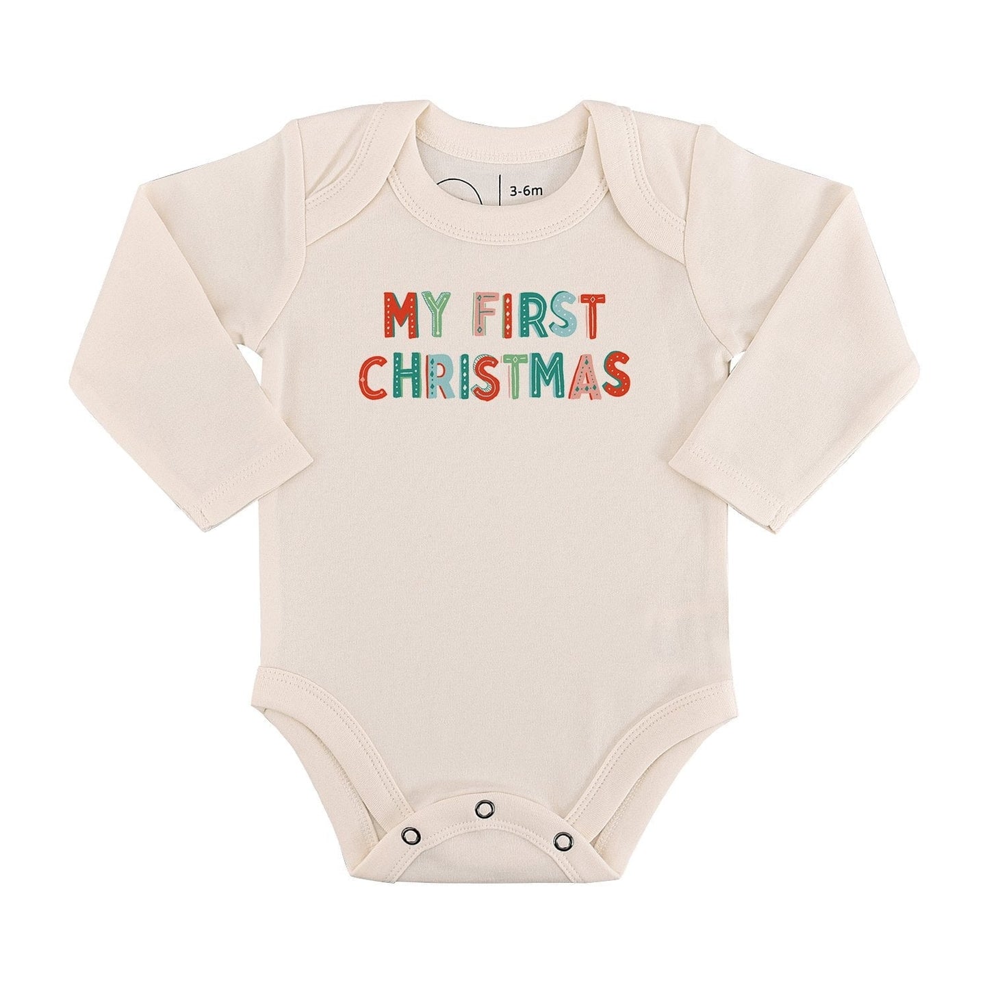 My First Christmas Organic Baby Onesie