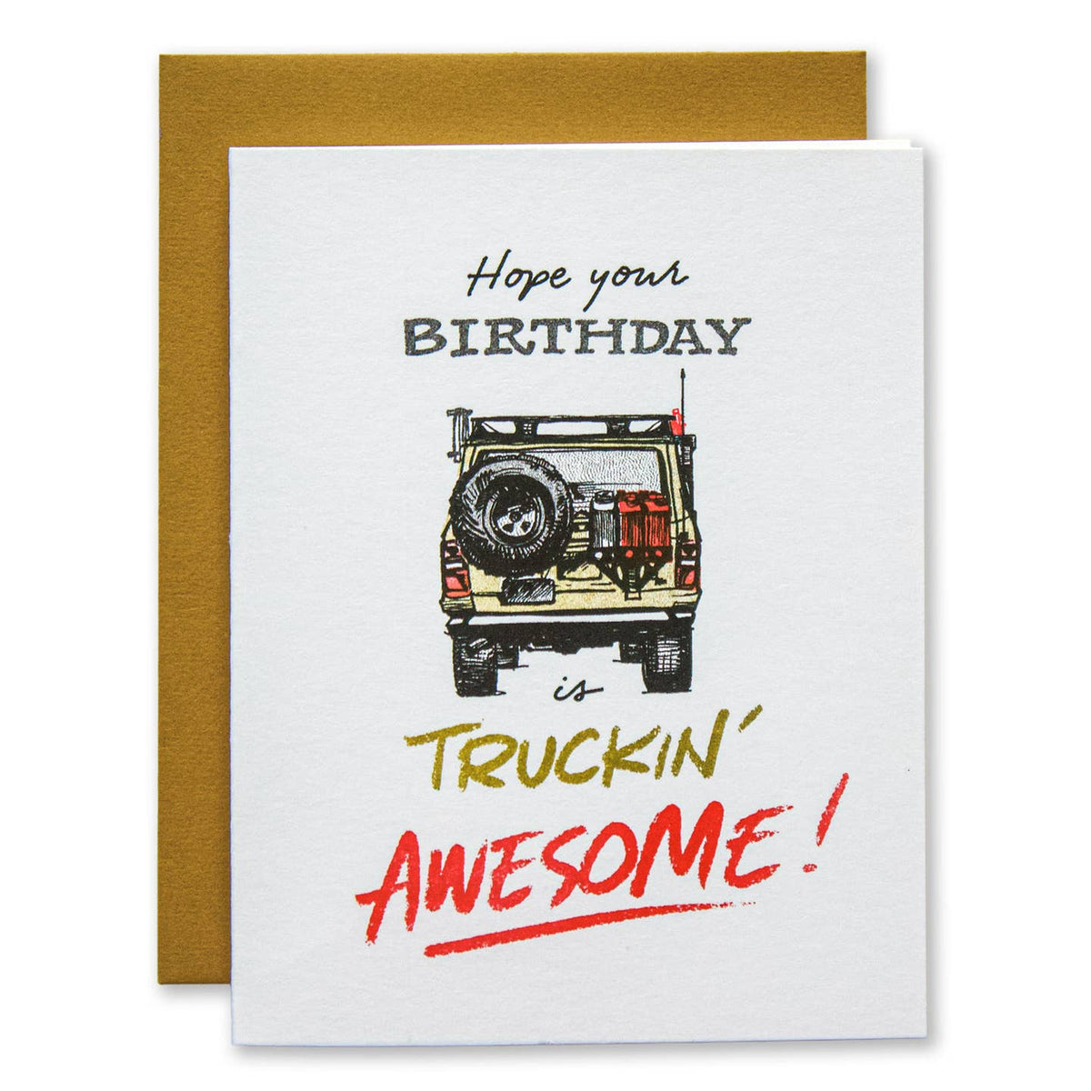 Truckin' Awesome Birthday Card