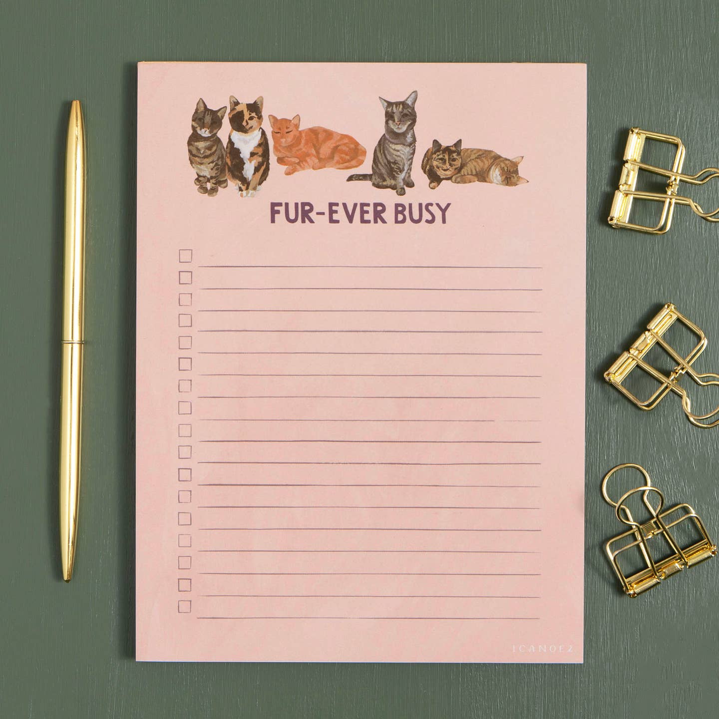 Fur-Ever Busy Cats Notepad