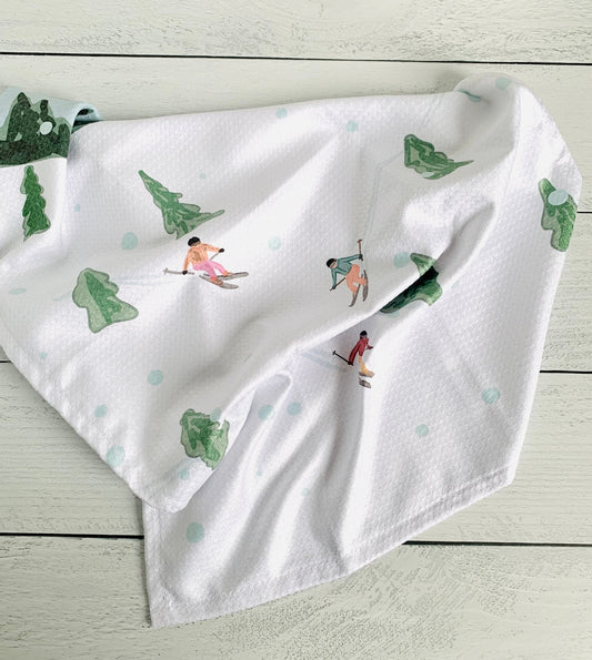 Skier Microfiber Waffle Towel