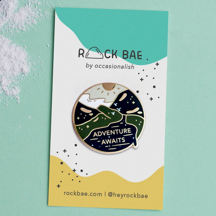 Adventure Awaits Enamel Pin