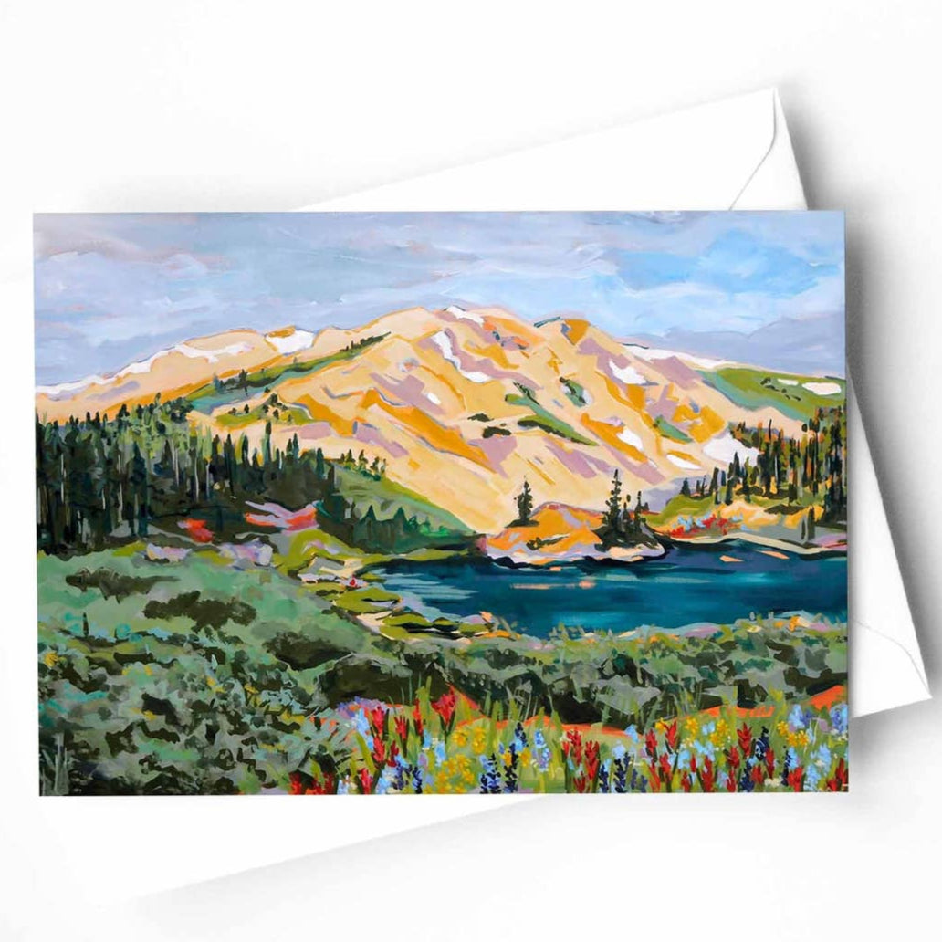 Lost Mountain Lake Blank Card