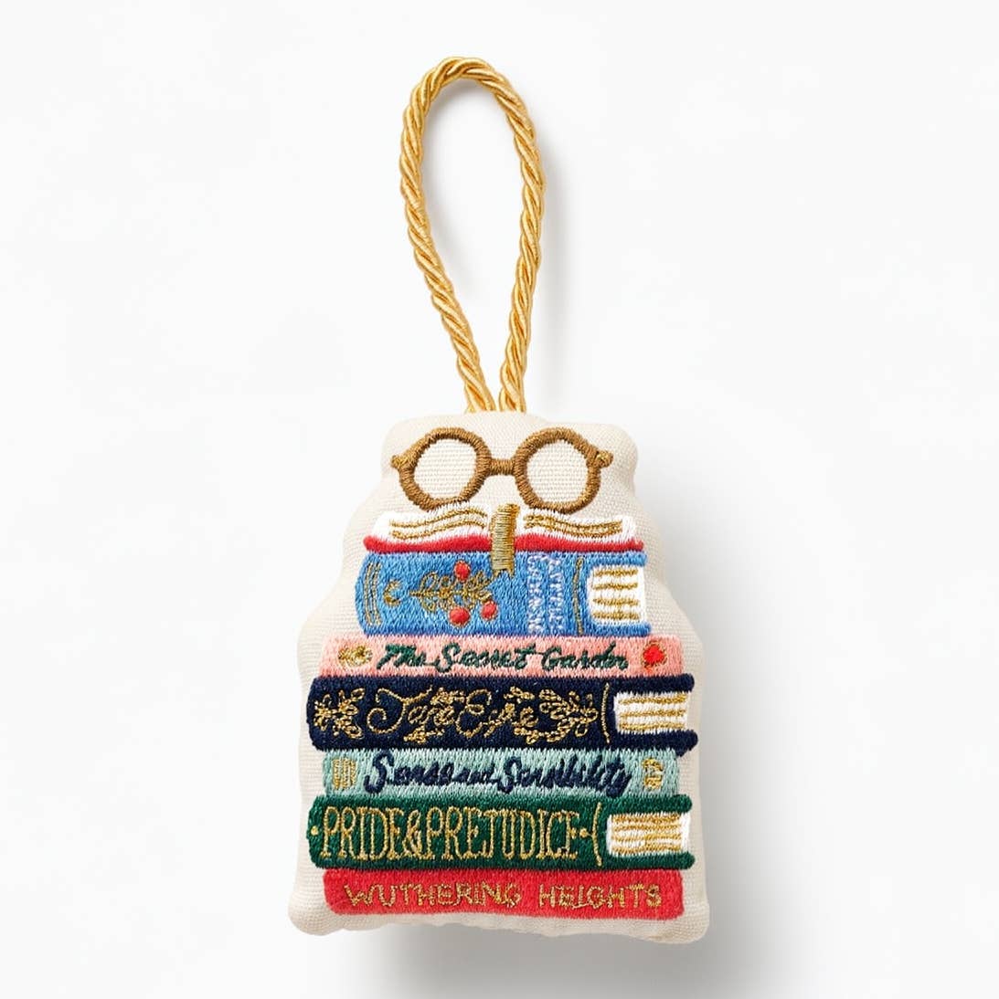 Book Club Embroidered Ornament