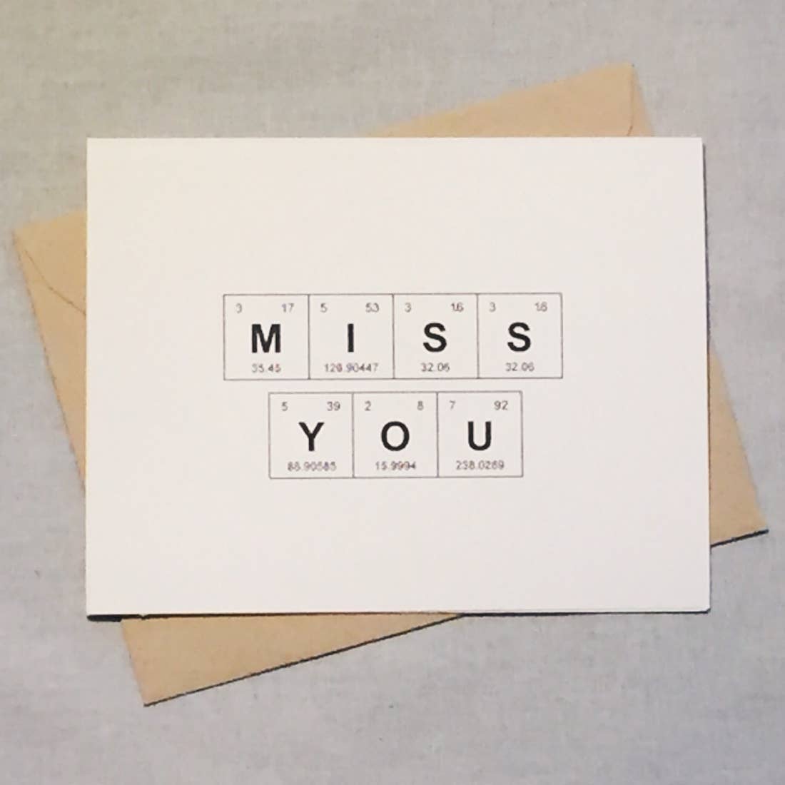 Miss You Elements Card
