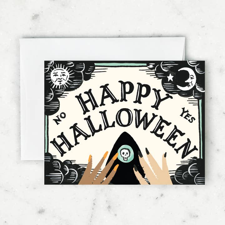 Ouija Halloween Card