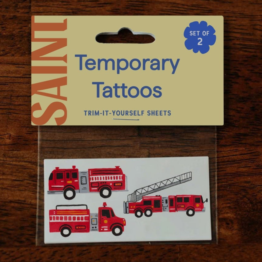 Fire Truck Parade Temp Tattoos