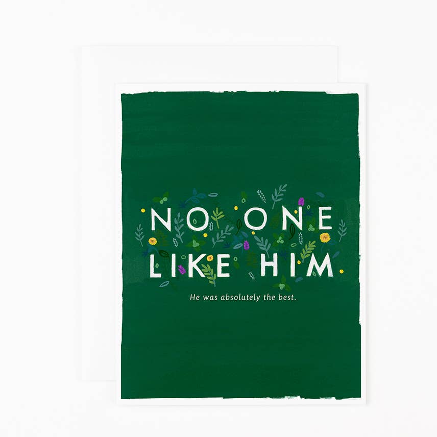 No One Like Him Sympathy Card