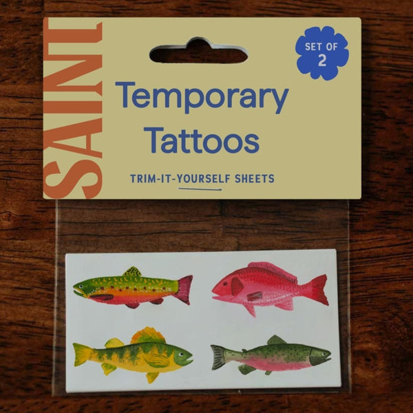 Gone Fishin Temp Tattoos