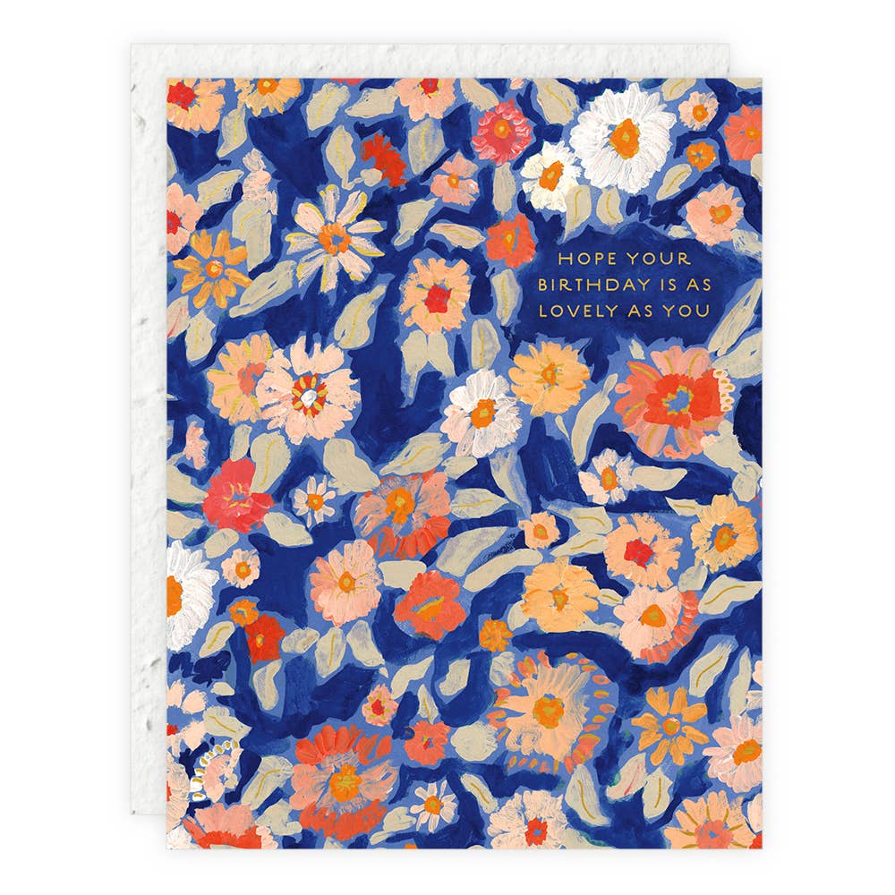 Wildflower Lovely Birthday Card
