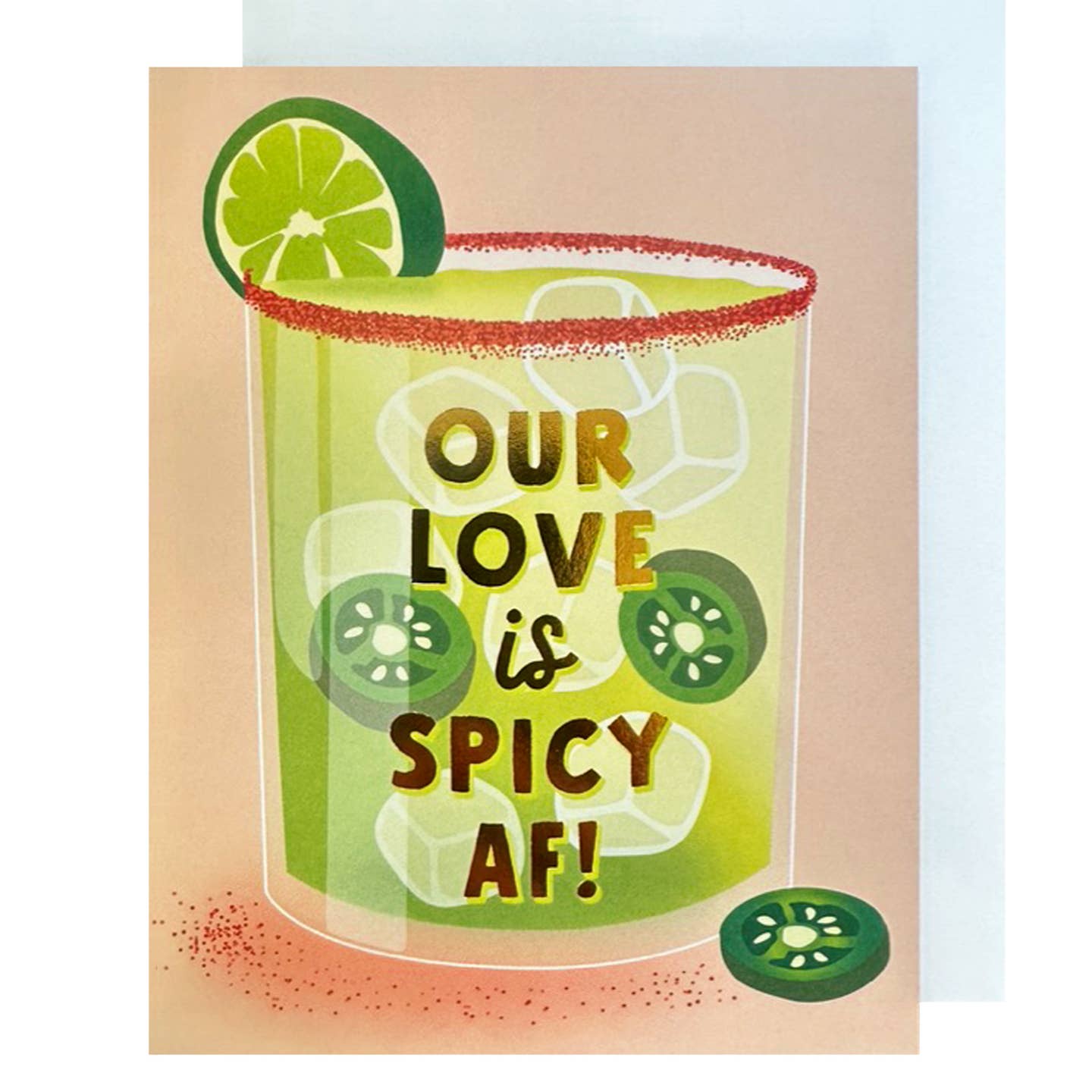 Our Love is Spicy AF Margarita Card