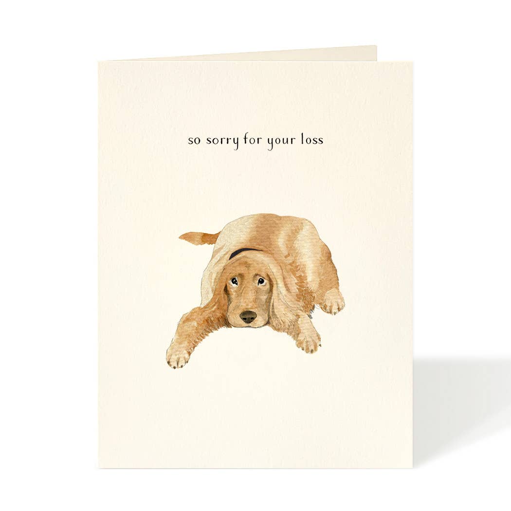 Dog So Sorry for Your Loss Card