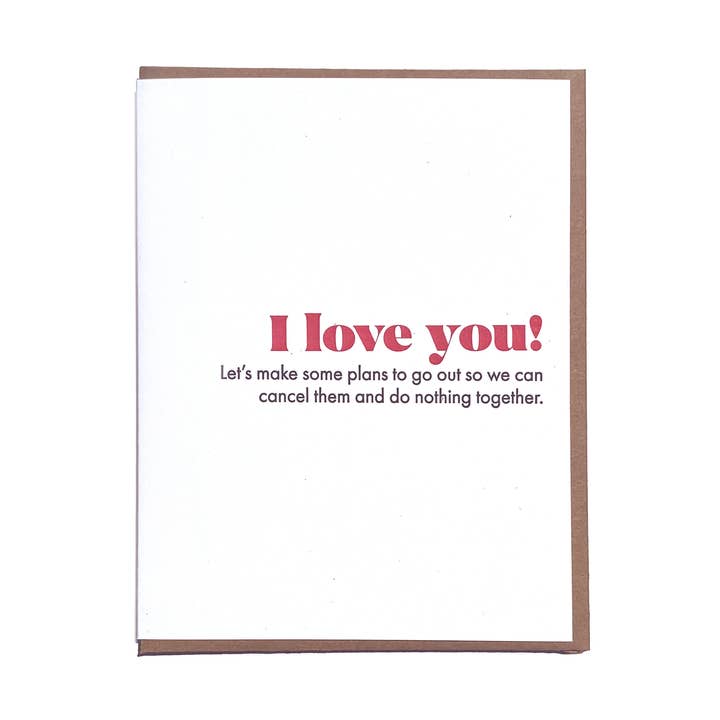 Cancel Plans Love Card