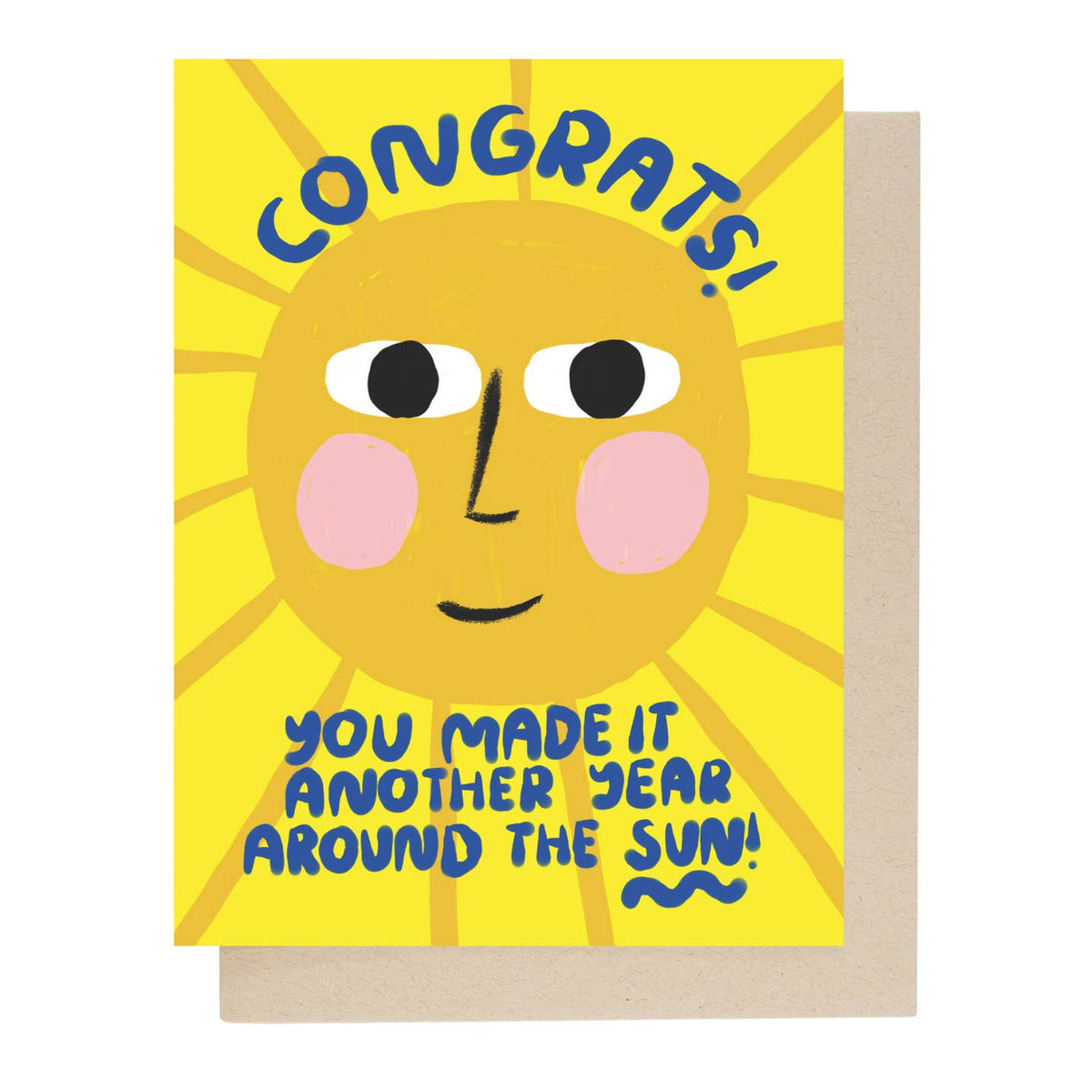 Trip Around Sun Birthday Card