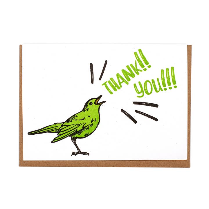 Birdie Thank You Card