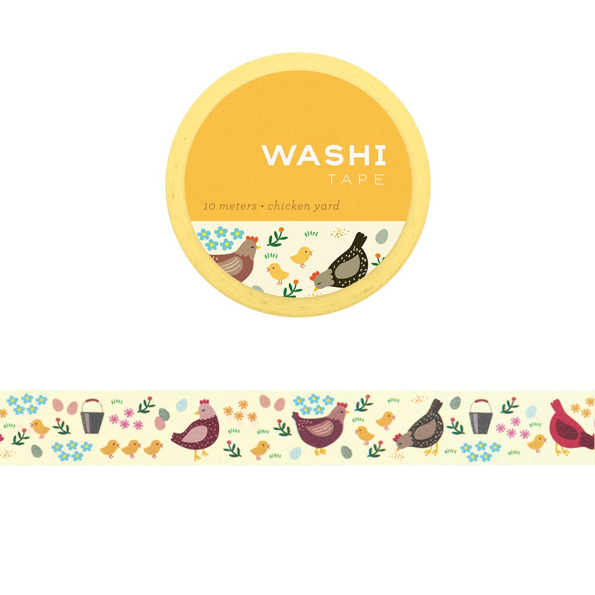 Chicken Yard Washi Tape