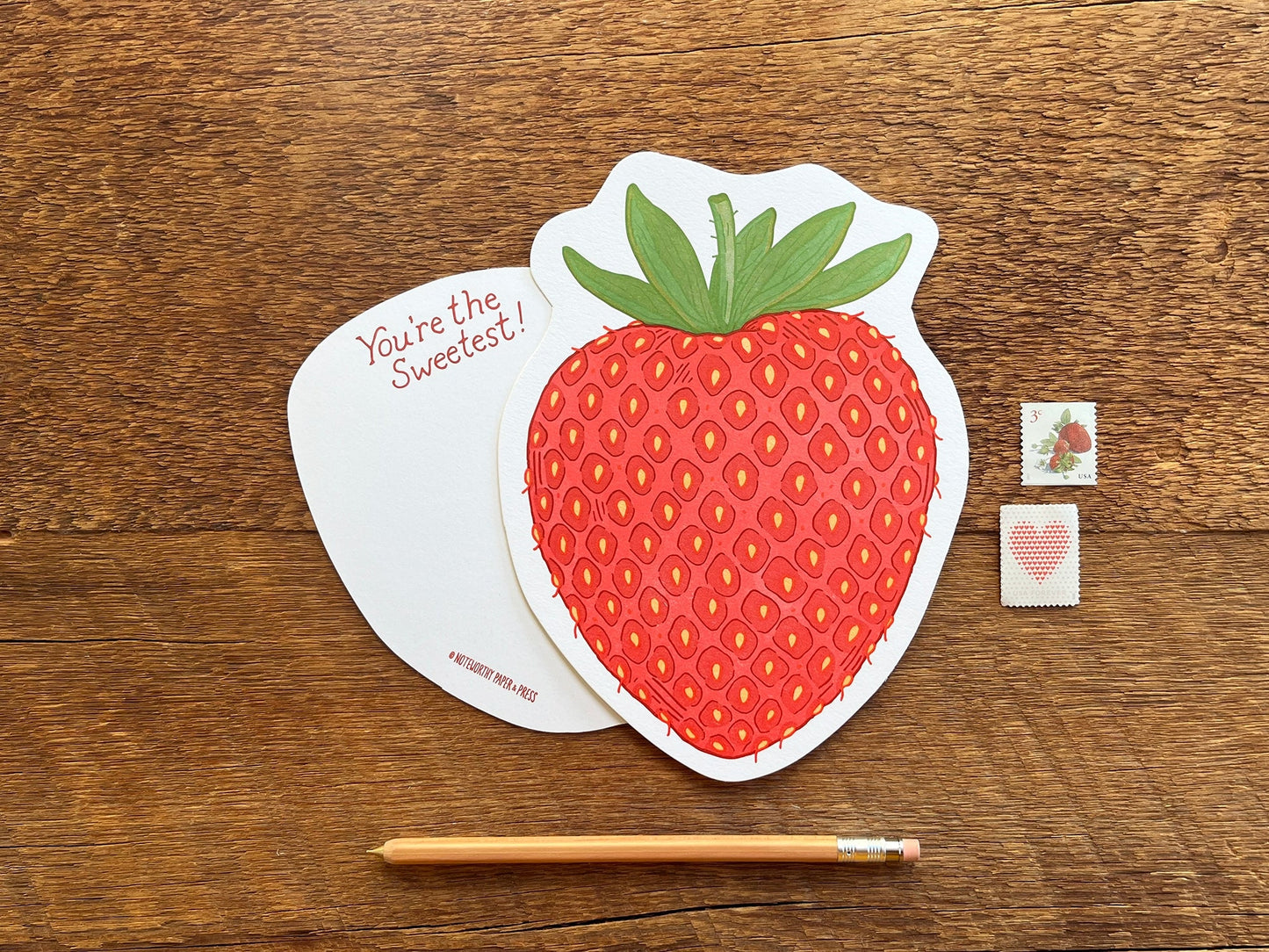 Strawberry Postcard