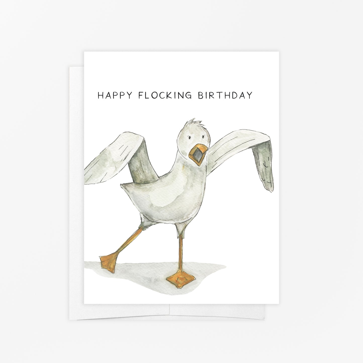 Seagull Flocking Birthday Card
