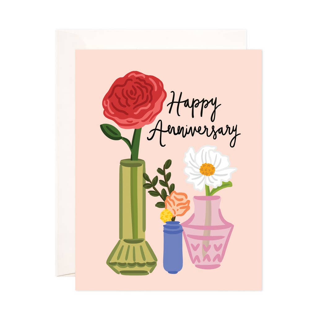 Anniversary Vases Card