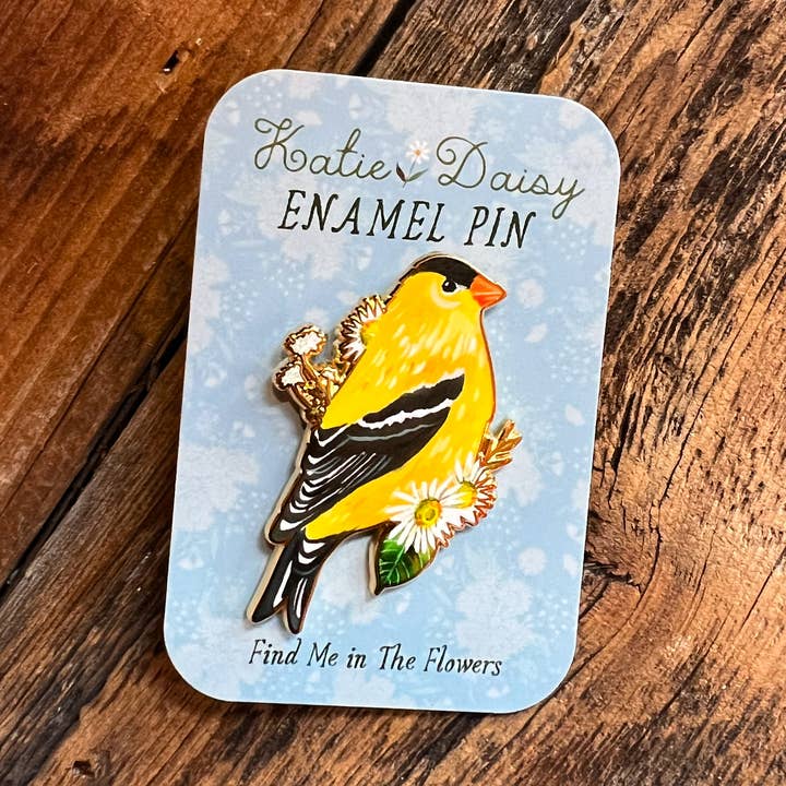 Goldfinch Enamel Pin