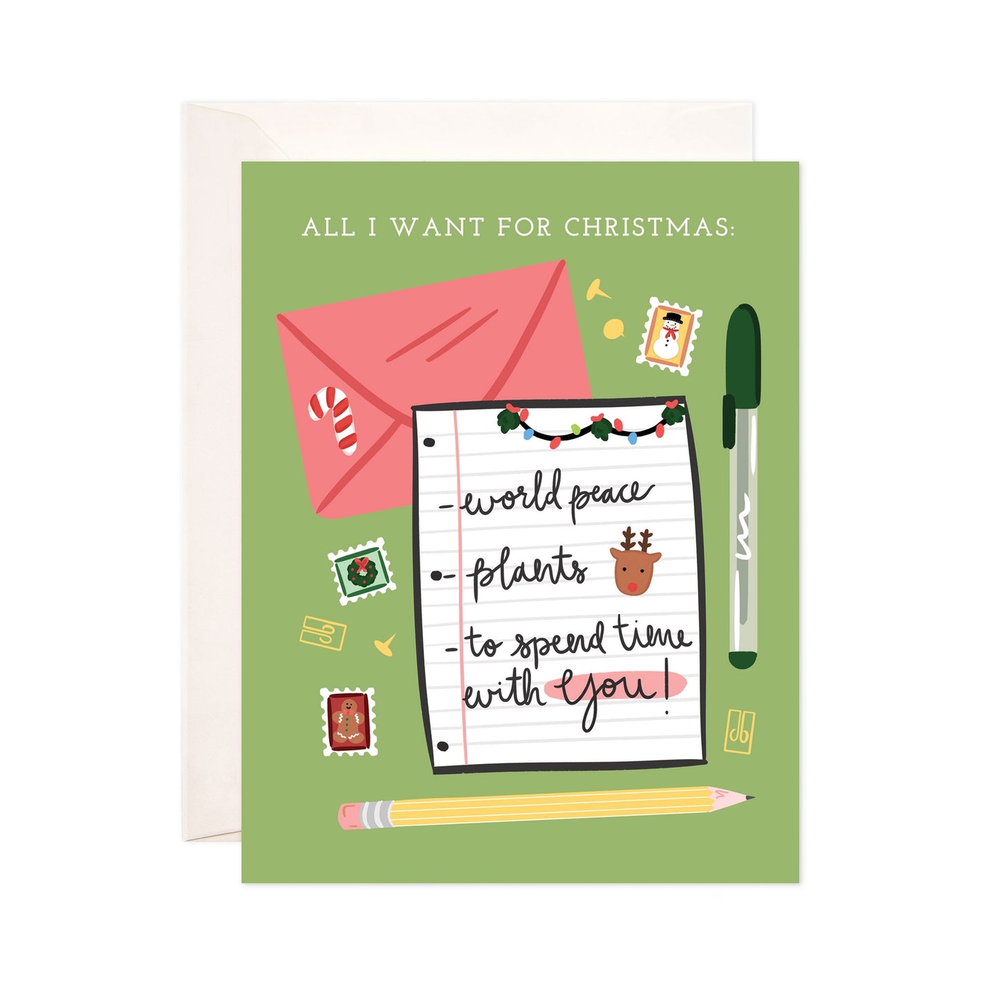 Christmas List You Card