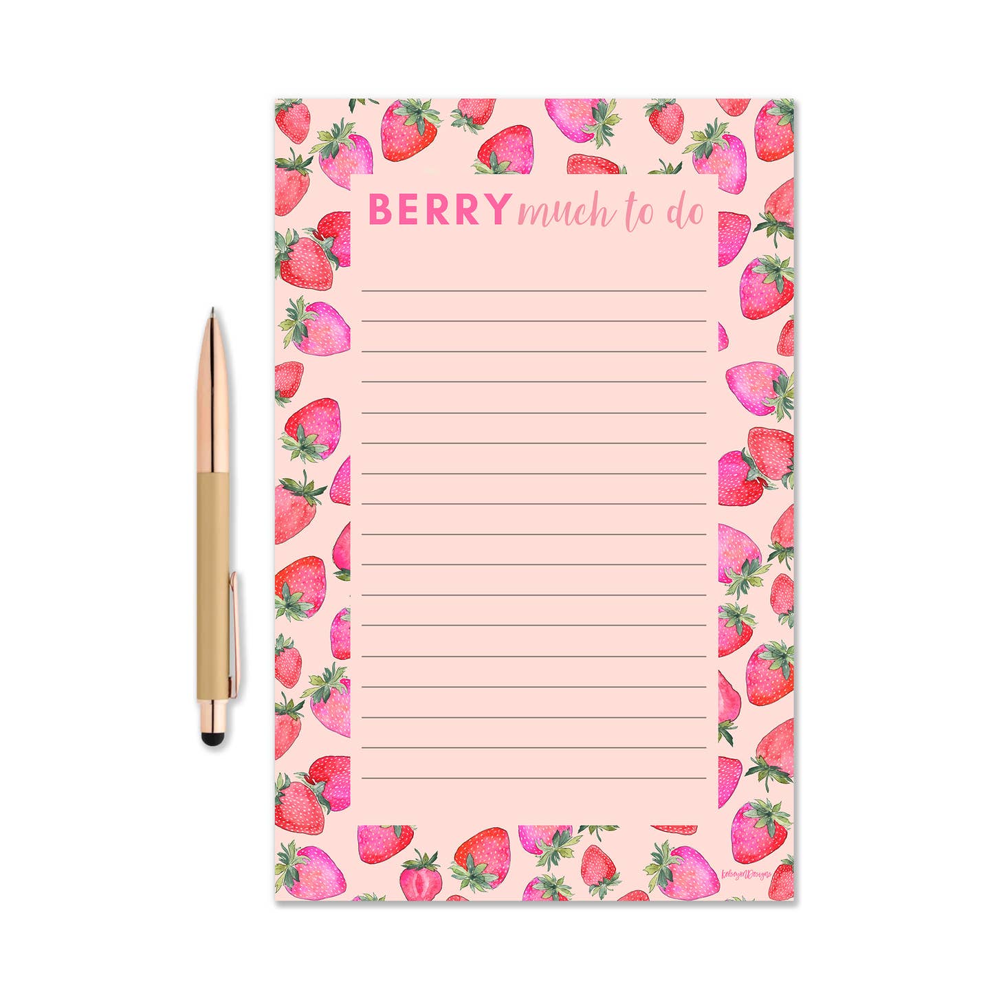Berry Much To Do Notepad