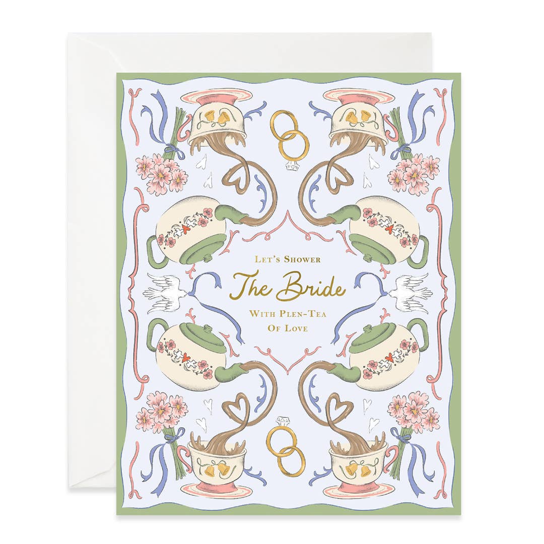 Plen Tea of Love Bridal Shower Card