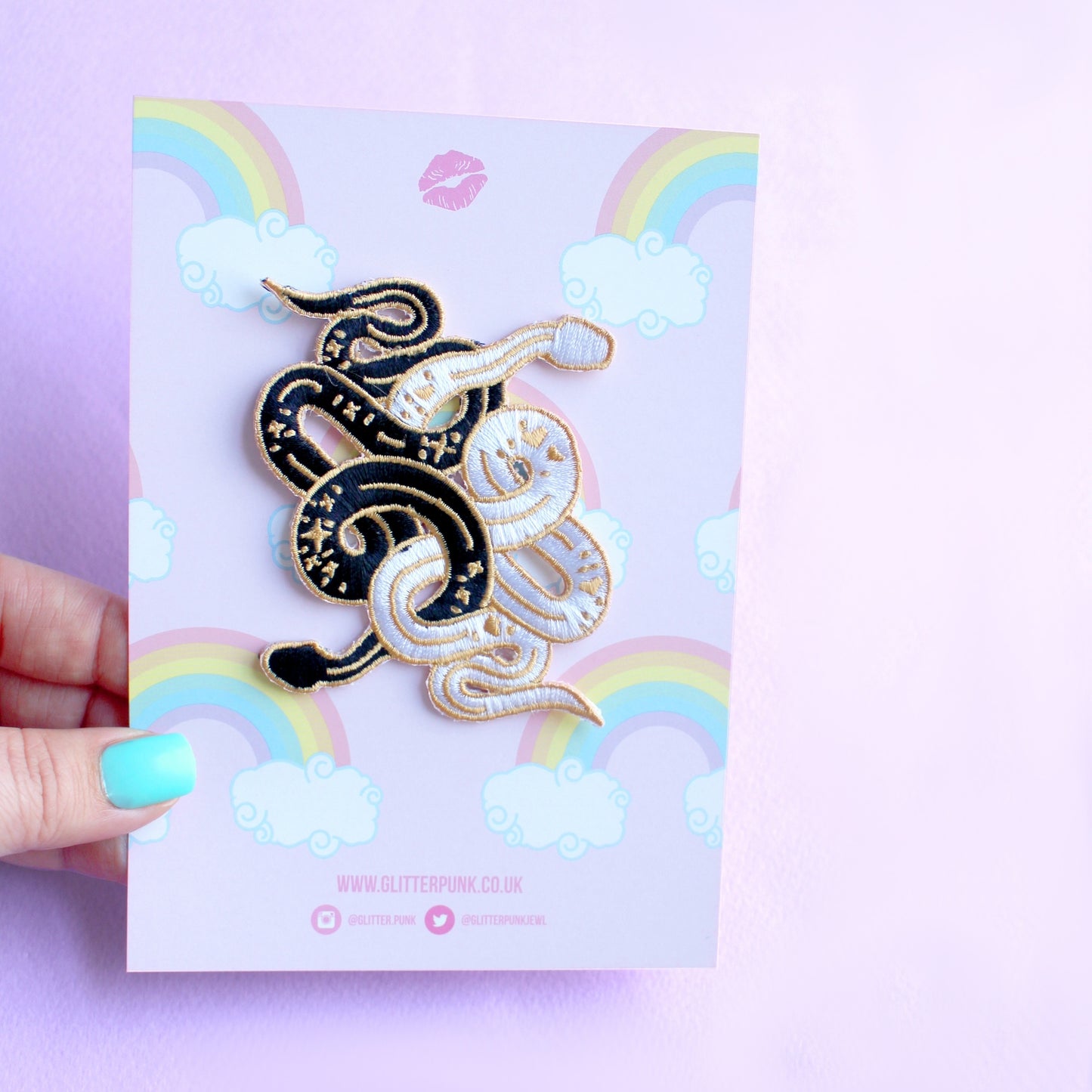 Snakes Duo Embroidered Patch