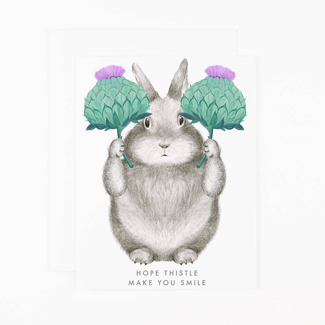 Hope Thistle Make You Smile Card