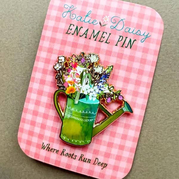 Watering Can Enamel Pin