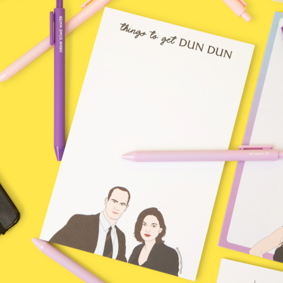 Things To Get Dun Dun Law & Order SVU Notepad