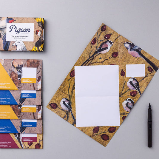 Golden Flight Pigeon Folding Letter Set