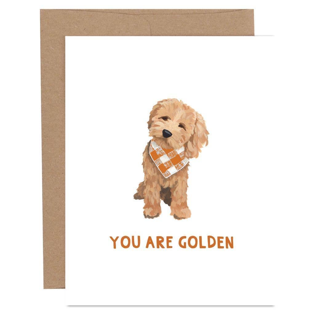 You Are Golden Dog Card