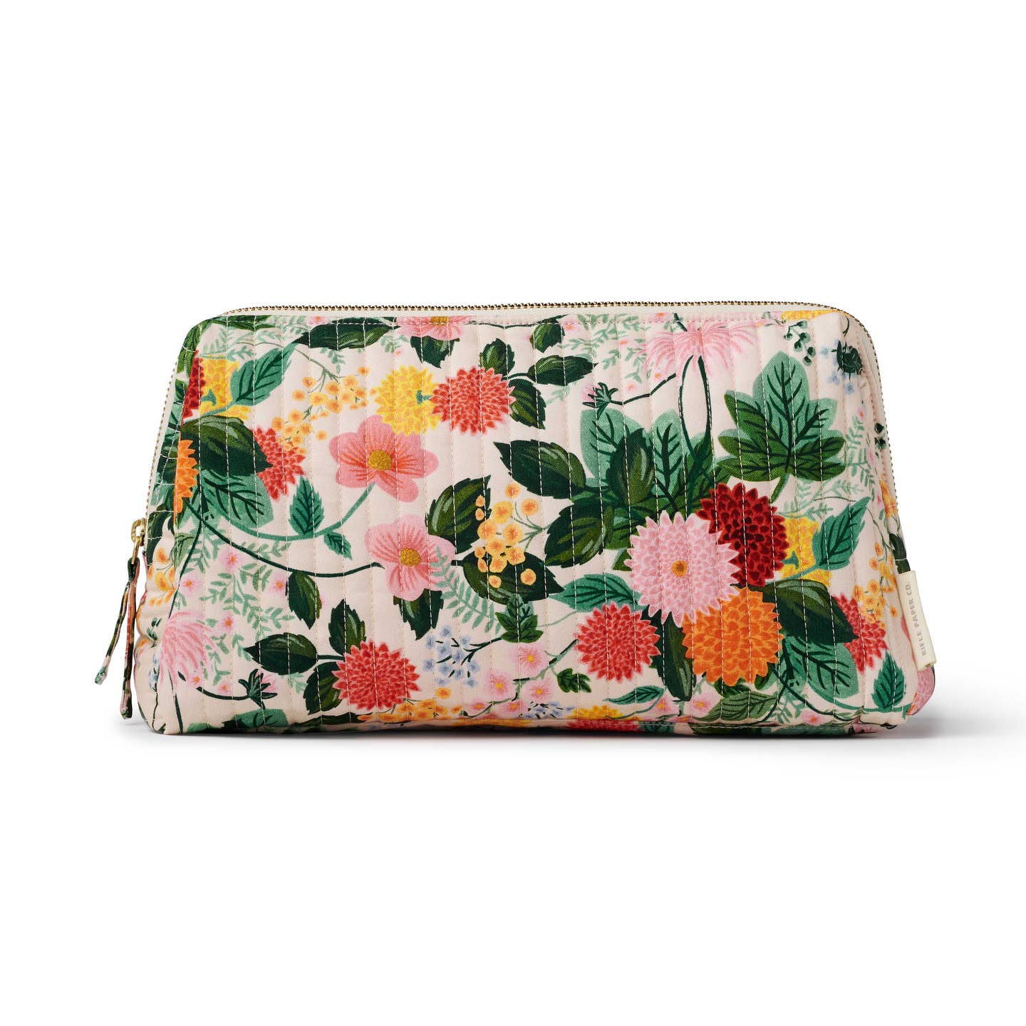 Dahlia Quilted Cosmetic Pouch
