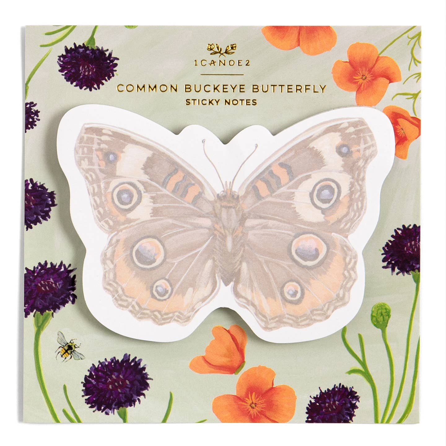 Common Buckeye Butterfly Sticky Notes