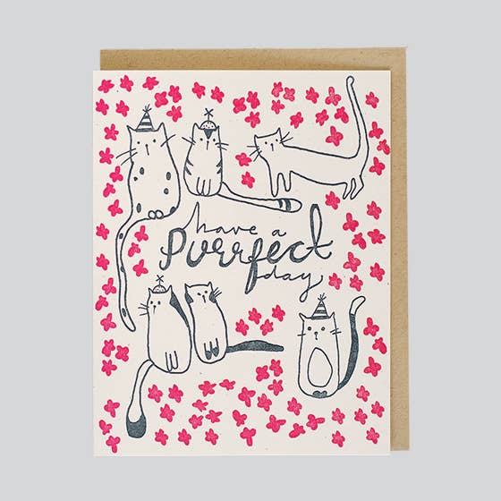 Have a Purrfect Day Birthday Card