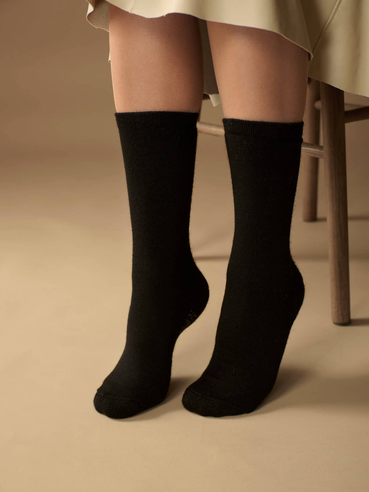 Solid Alpaca Light Cushion Socks