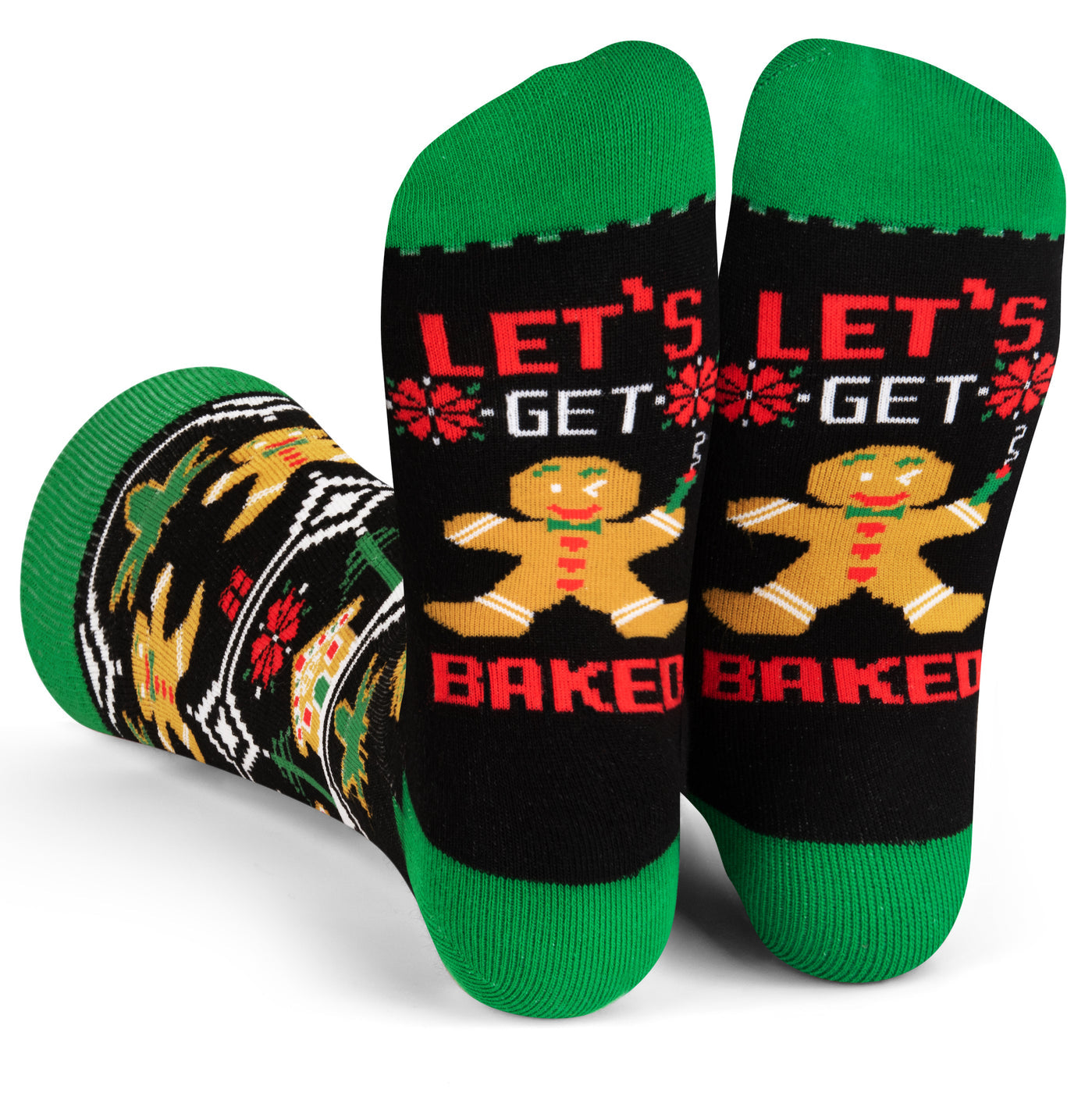 Lets Get Baked Gingerbread Socks