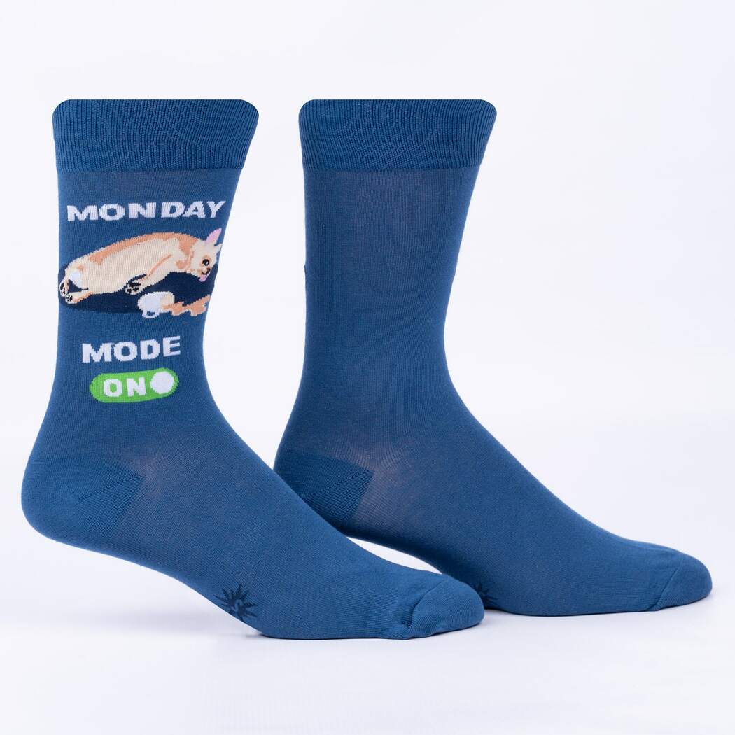 Monday Mode On Crew Socks